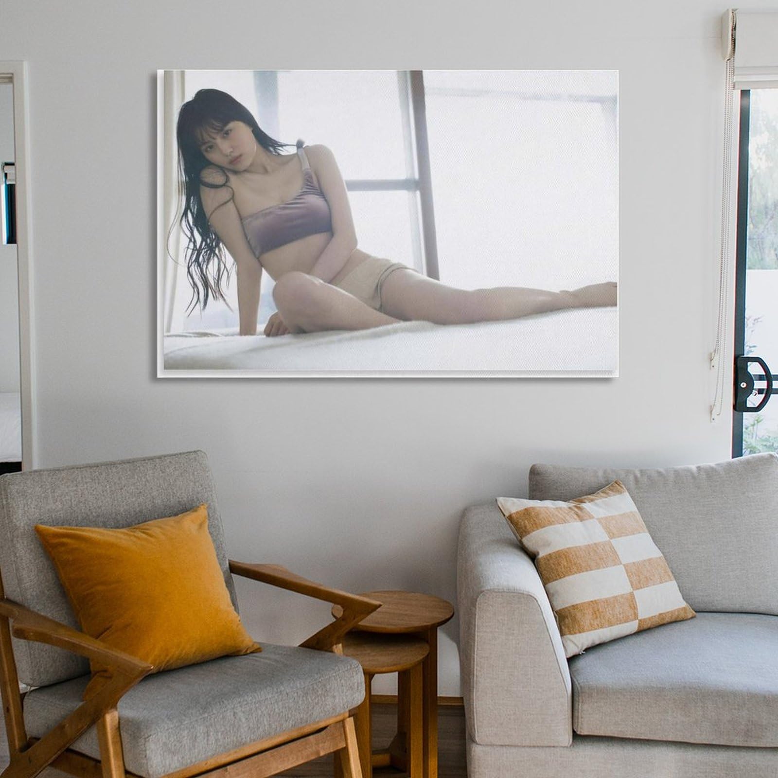 Amazon.co.jp: 鶴嶋乃愛 写真フォトポスター写真撮影1 キャンバス